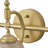 3-Lamp Gold Adjustable Glass Vanity Light