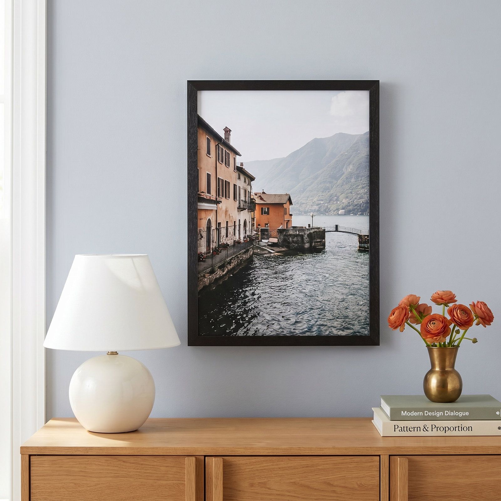 Arte Floreale by Romina Gadler, Black Paper Framed, 20" H x 14" W
