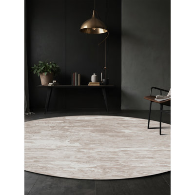Silky Soft Plush Beige Area Rug