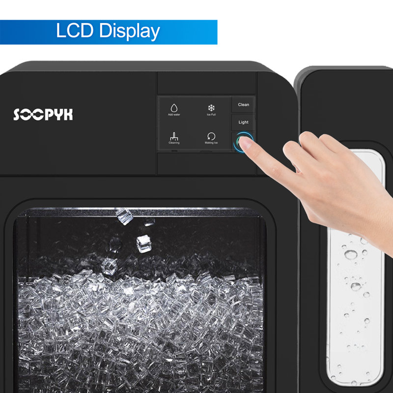 Soopyk 33 Lb. Daily Production Nugget Clear Ice Portable Ice Maker