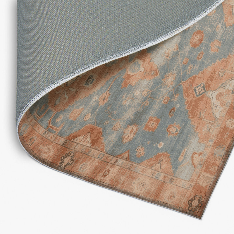 Tapis intérieur et extérieur brun Overdyed
