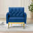 Zianny Velvet Accent Chair with Ottoman-673816101