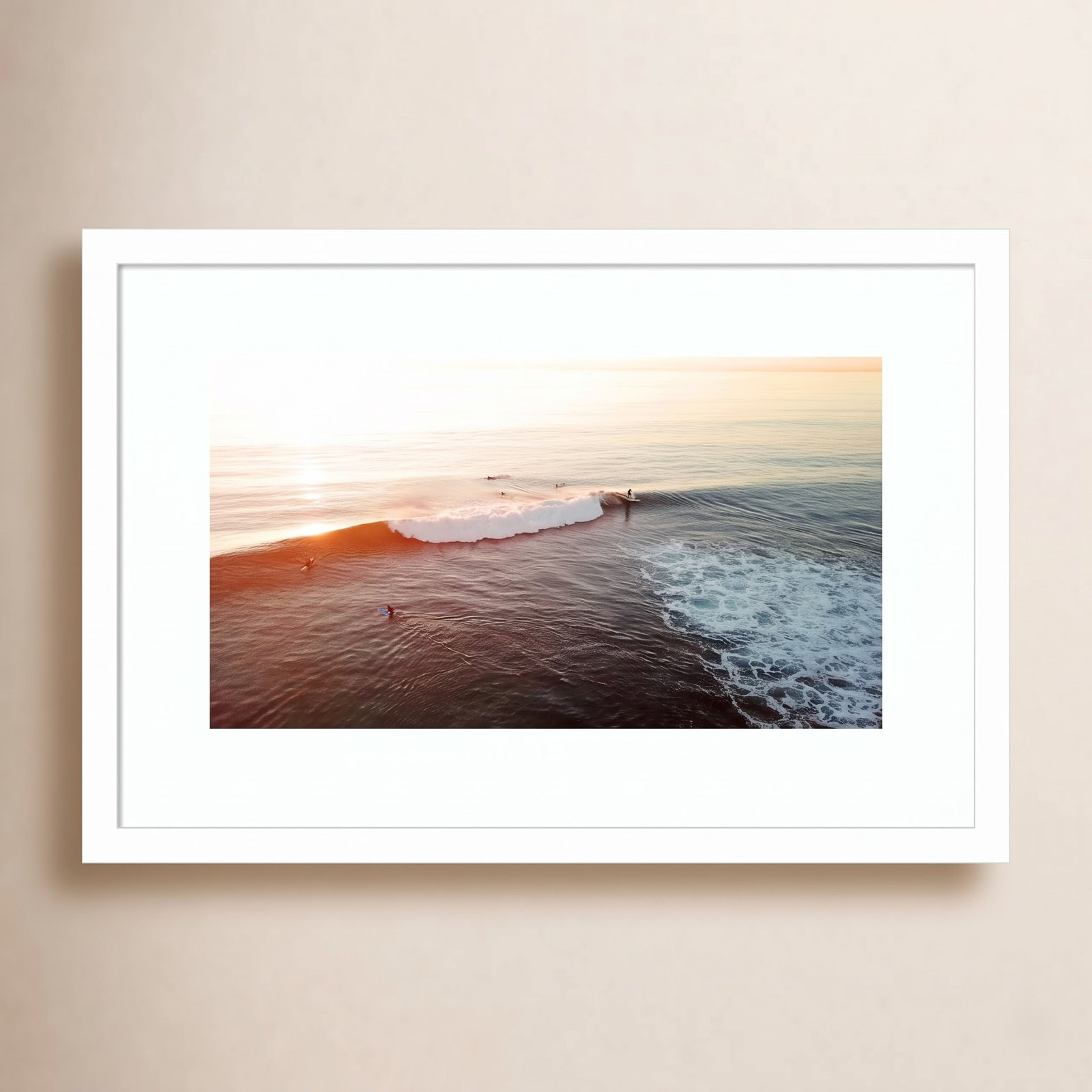 La Jolla 1 Photo Print by Rachel Bolgov, 13.38" H x 19.38" W x 0.875" D, White Framed