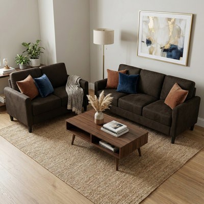 Goliad 2-Piece Velvet Living Room Set