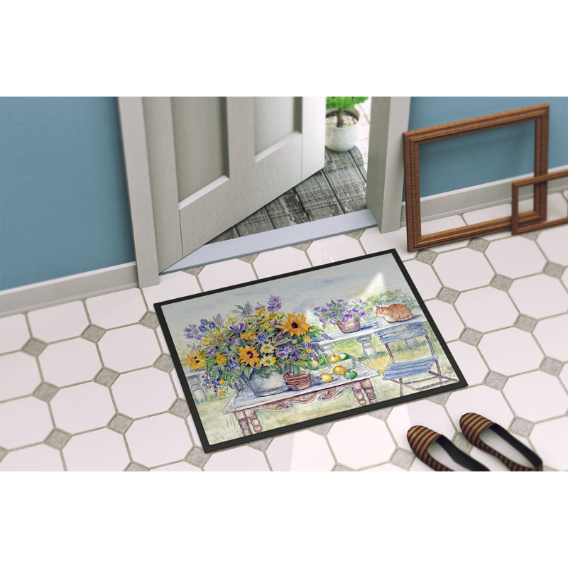 Tapis d'extérieur antidérapant Alejos, Rectangle 1 pi 6 po x 2 pi 3 po