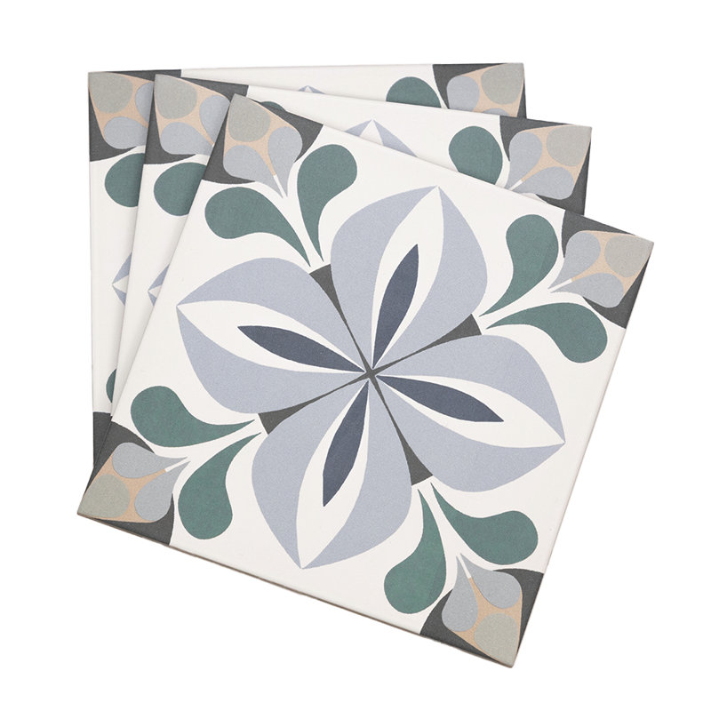 Carreau de porcelaine mat à motif 8 po x 8 po Summertime, Ruan