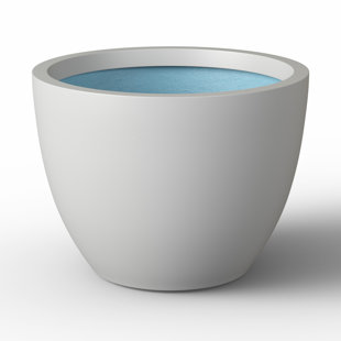 Large Concrete Round Planter / Pot With Drainage Holes