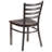 Loughran Clear Coated Ladder Back Metal Restaurant Chair-21223153