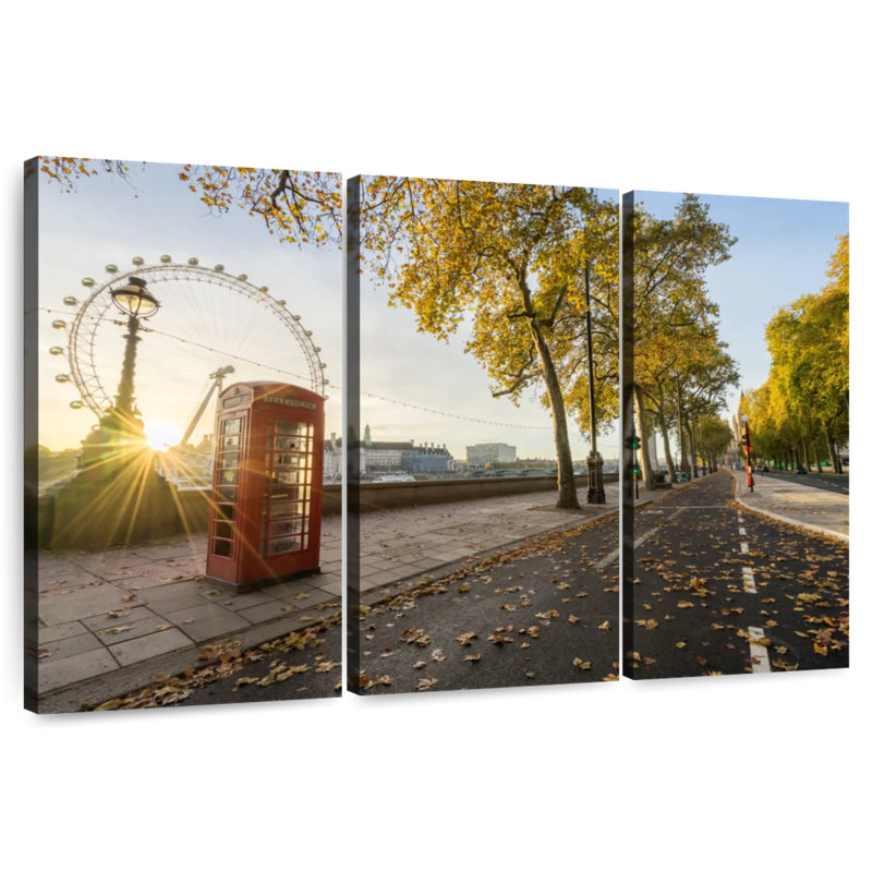 London Autumn Road, H 20 po x l 33 po