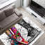 Tapis à motif floral non tissé à motif floral et à motif subtil pour un intérieur chic-126284505