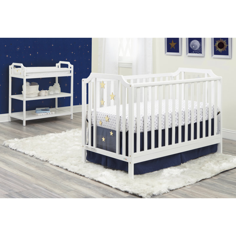 Lit de bébé convertible 3-en-1 Celeste - blanc, Blanc