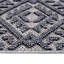 Tapis tissé 2X8 et blanc / gris
