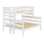Lit superposé simple au-dessus de grand lit en bois XL