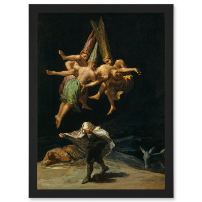 Francisco Goya The Witches Flight Witchcraft - Single Picture Frame Print