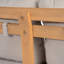 Canapé de patio en bois d'acacia avec coussin résistant à l'eau, teck et beige