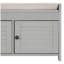 Banc de rangement avec 3 portes en forme de volet, banc à chaussures avec coussin amovible et espace de rangement caché-760523484