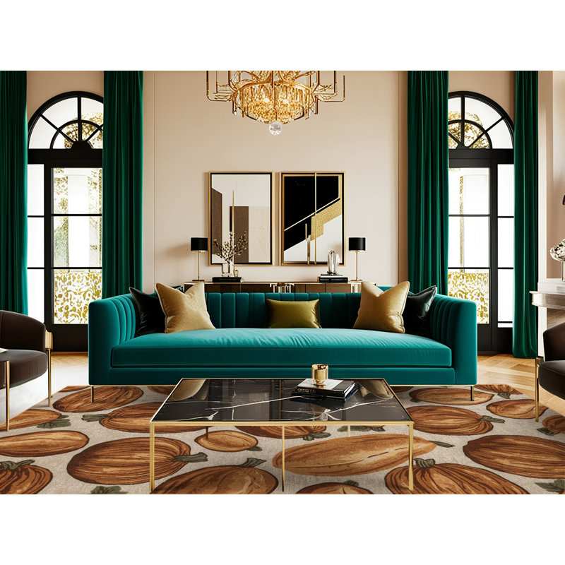  Tapis lavable en légumes Yam, Rectangulaire 3 pi x 5 pi
