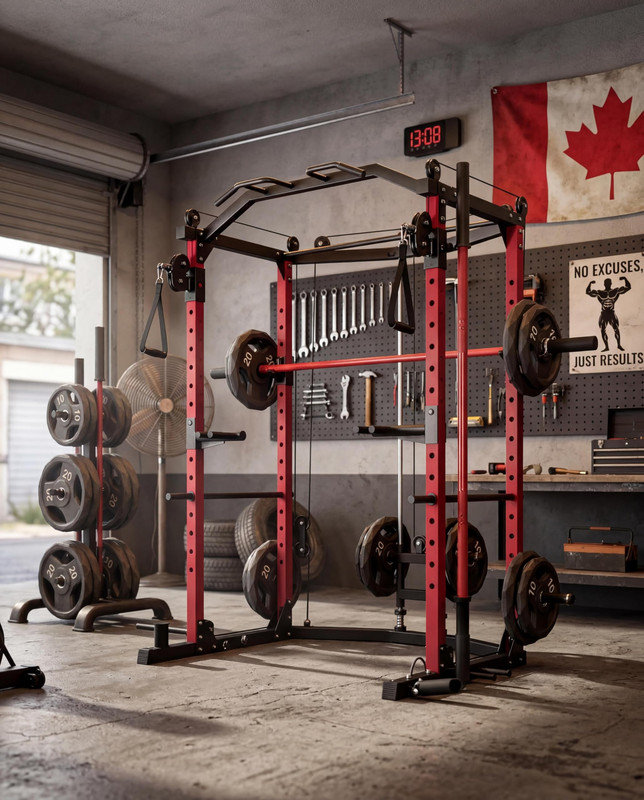 Power Cage avec câble croisé - support de salle de gym à domicile d'une capacité de 2000 lb