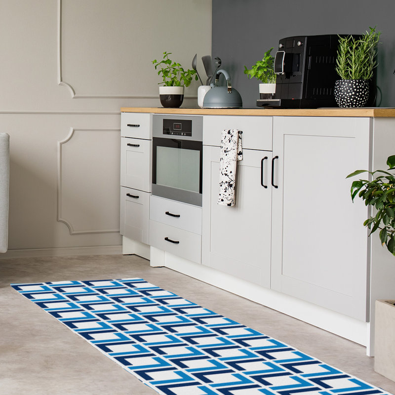 Tapis de couloir blanc
