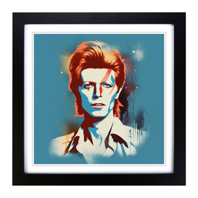 David Bowie Retro - Framed Print