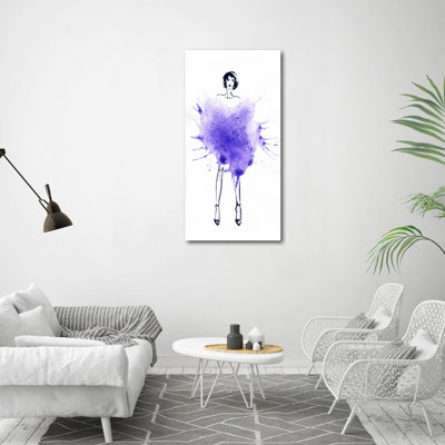 Walpole Fashion Illustration - Wrapped Canvas Print