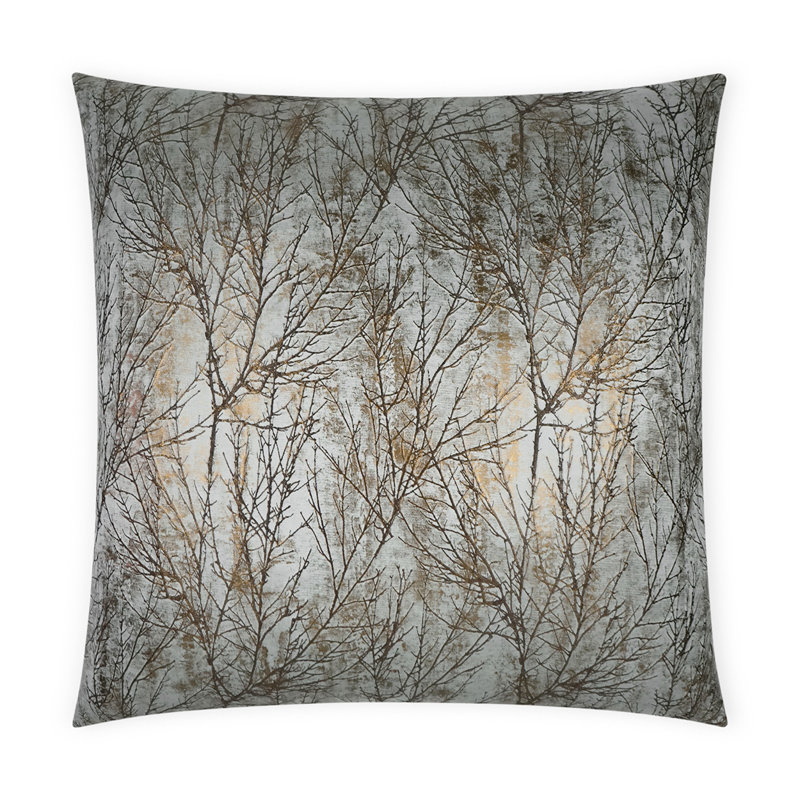 Twiggy Pillow Cover & Insert, Patina, Rectangle 14"H x 24"W