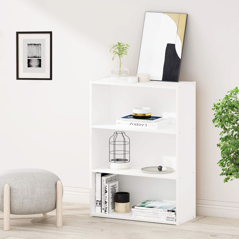 Bessan Bookcase, (4 Shelves) 47" H x 16" W x 12" D, Mahogany