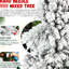Arbre de Noël de 6 pi avec 752 pointes, branches floquées et à aiguilles dures, installation facile, support - idéal pour décorer le système à charnières enneigées, présentoirs de fête en métal parfaits