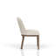 Chaise rembourrée cacao et ivoire (ensemble de 2)