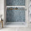 Base de douche 60 po x 32 po en alcôve en acrylique blanc brillant avec bonde droite, bonde incluse-115227699