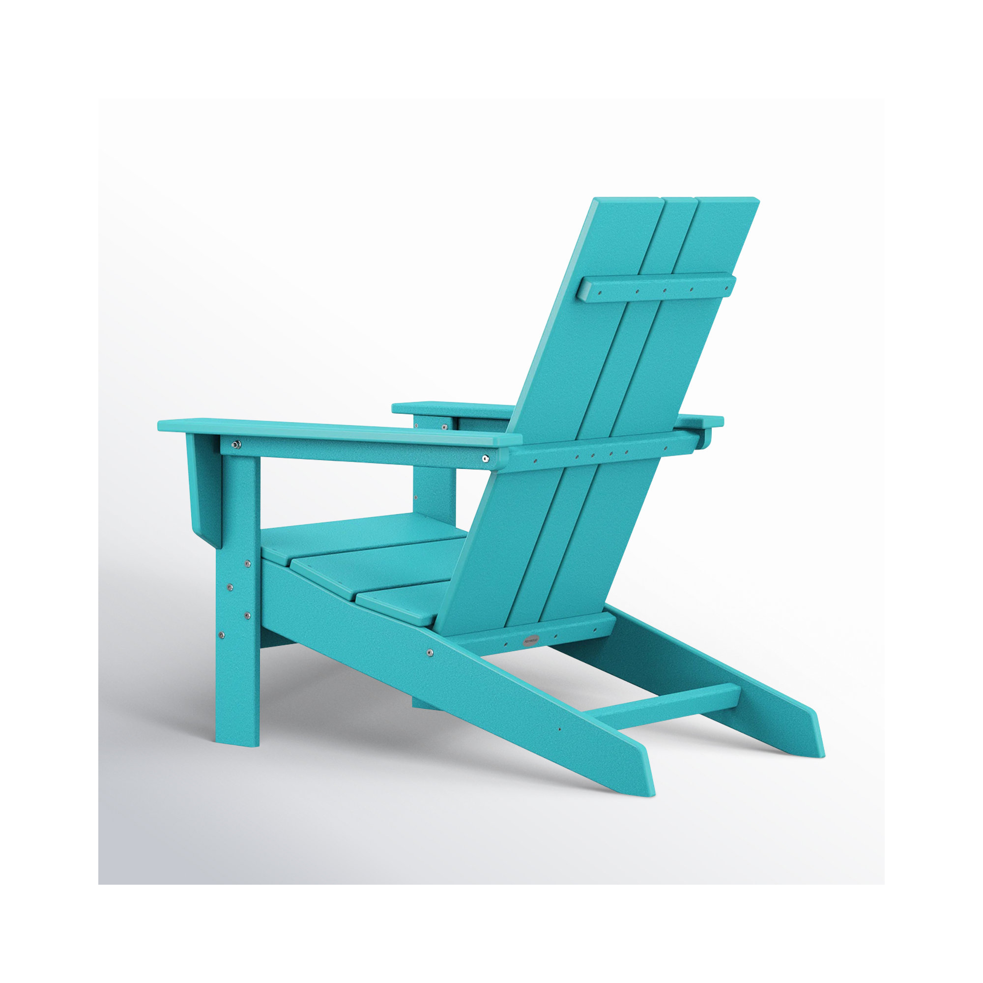 POLYWOOD x AllModern Plastic Adirondack Chair, Blue