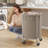 Laundry Basket With Wheels, Rolling Round Heavy-Duty Laundry Hamper Cart With Steel Frame And Removable Bag, 2 Locking Wheels-1380979803-1380979802