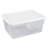 Sterilite 16 Quart Clear Plastic Stacking Storage Container Box w/ Lid