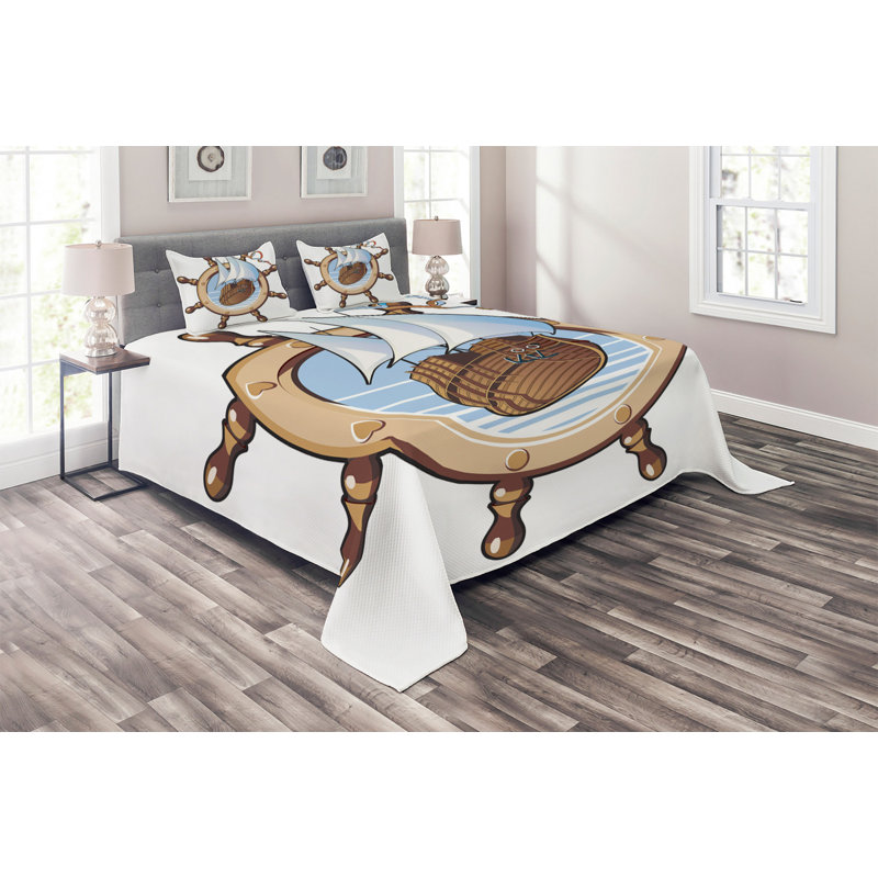 Coastal Polyester Coverlet