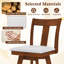  Ensemble de 2 chaises de salle à manger pivotantes avec cadre en bois d'hévéa-398076440