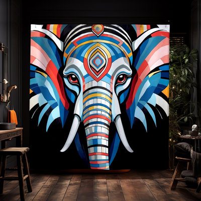 Rideau de douche éléphant