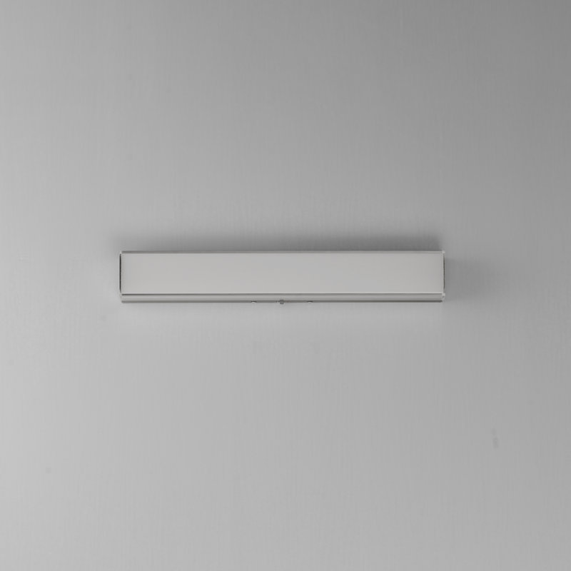 Barre d'éclairage de salle de bain Makayla, Nickel satiné