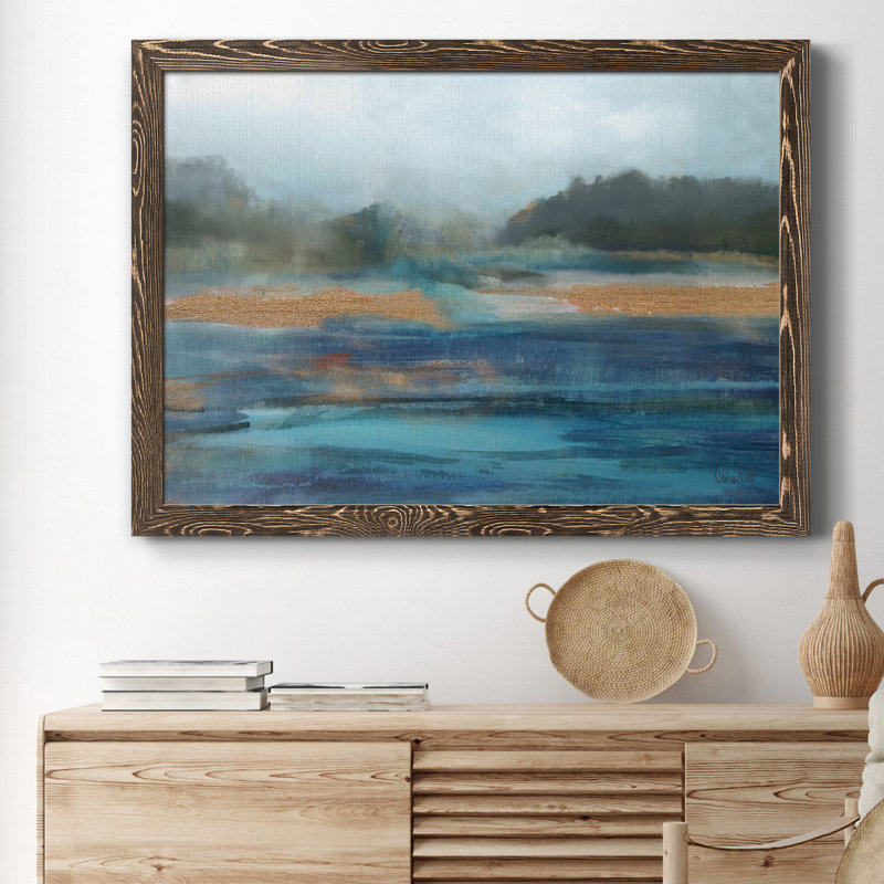 Printemps froid - reproduction d'art sur toile, H 31,5 po x l 23,5 po x P 1,5 po, Noyer