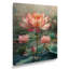 Rose rose vert sacré Bloom S - décoration murale Lotus-106167315-106167319