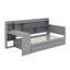 Lit de jour simple avec tiroirs et bureau-504137334