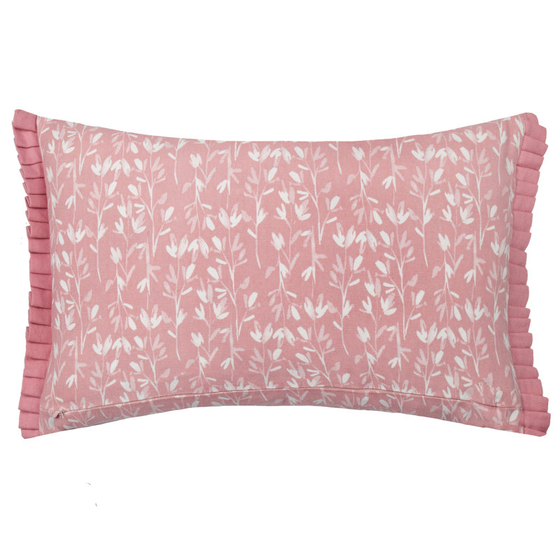 Garstang Floral Rectangular Throw Cushion, Pink