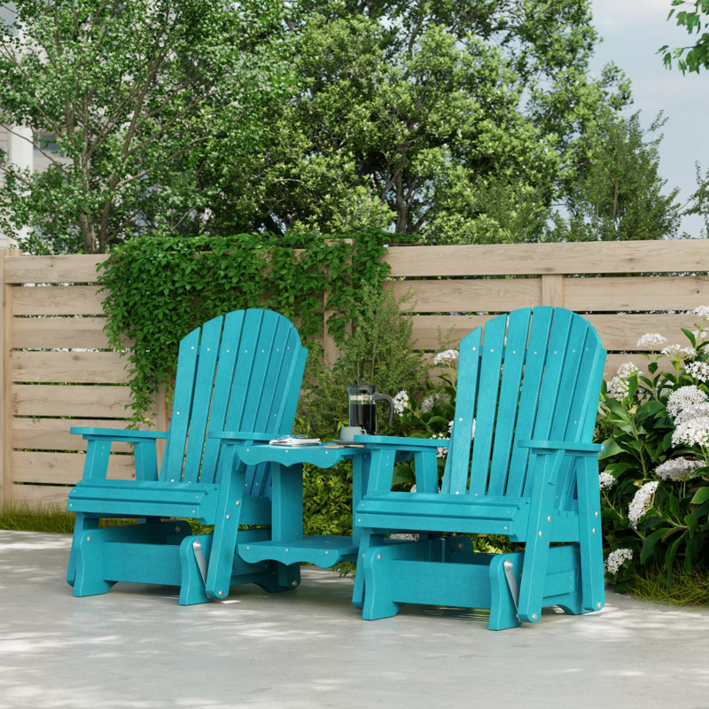 Ensemble de balançoire double Heritage Rock-A-Tee, Bleu Aruba