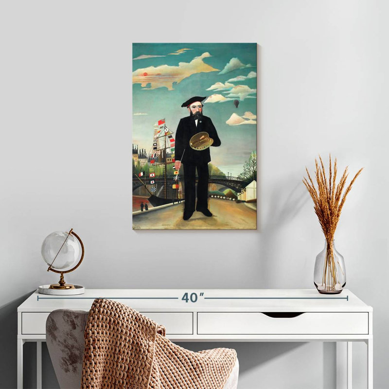Leisha Myself Portrait Landscape 1890, 24" H x 16" W