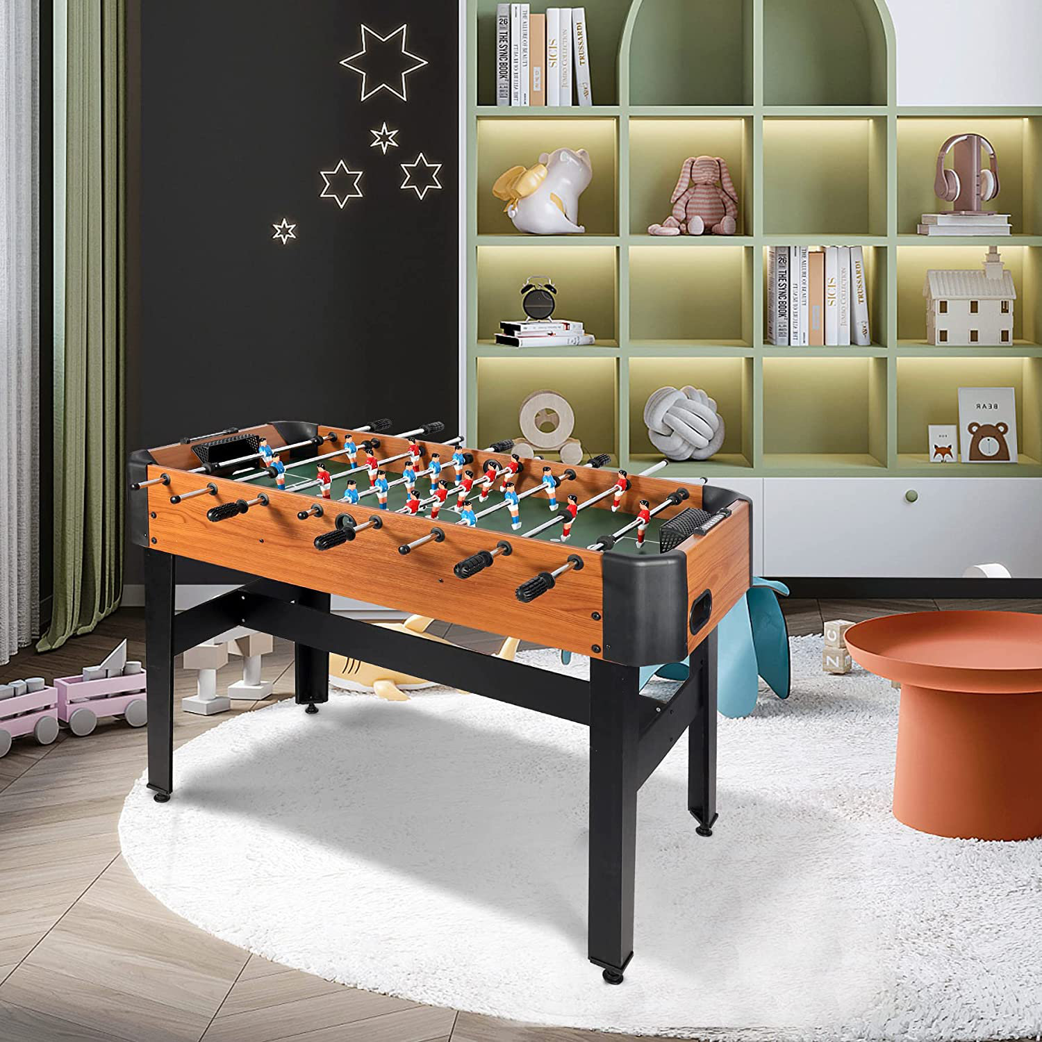 REDCAMP 49'' L Foosball Table with Telescopic Rods Wayfair