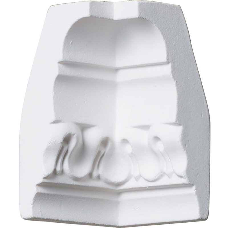 Endurathane Inside Corner Moulding, 1 1/2"P x 3 1/8"H (matches moulding MLD03X01X03BE), Factory Primed