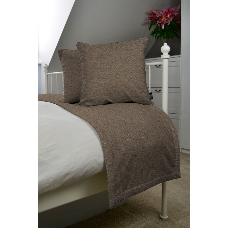 Andillac Waffle Throw Blanket, W50 x L165cm, Brown