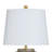 Poly Table Lamp - Raffine Gold - White Shade