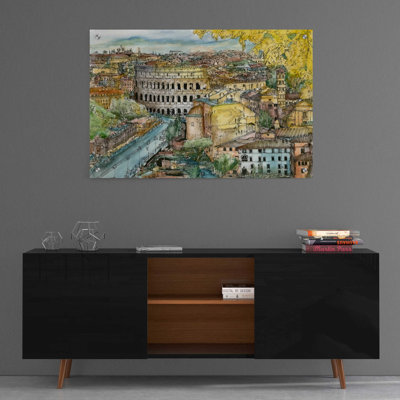 "European Af après-midi III" par Melissa Wang, art mural en verre acrylique
