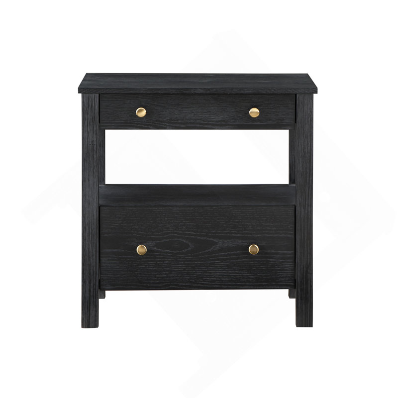Table de chevet 2 tiroirs