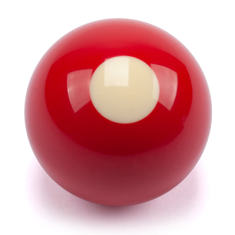 Regulation Size Red and White Bumper Pool Ball Set